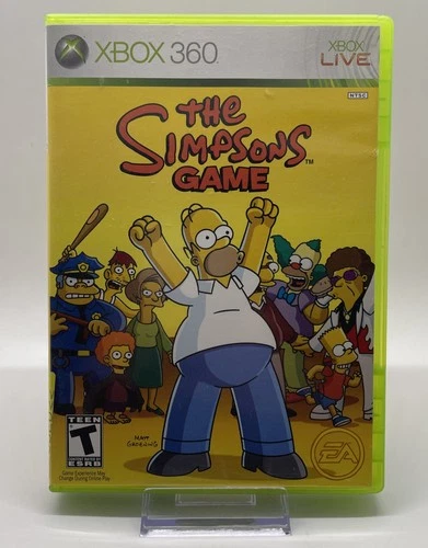 The Simpsons Game (Microsoft Xbox 360, 2007) Complete With Manual