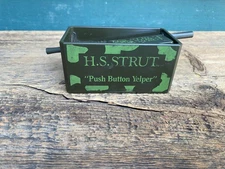 H.S. Strut Green Camouflage Push Button Yelper Turkey Call Hunter's Specialties