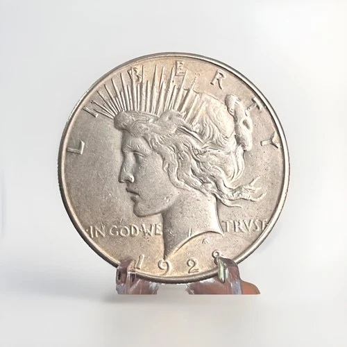 1928 S Peace Dollar AU Condition Better Date 90% Silver $1 Coin