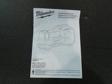 Milwaukee M18 Inflator 2848-20 - OWNER'S MANUAL