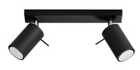 Deckenleuchte Stahl Schwarz GU10 Flexibel KüChe L:30 Cm Deckenstrahler Esszimmer