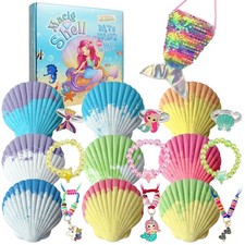 Clear Fresh Magic Shell Bath Bombs for Kids with Surprise Jewelrys Inside, 9 ...