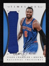2013 Panini National Treasures Timelines Materials /99 Tyson Chandler #12 05fy