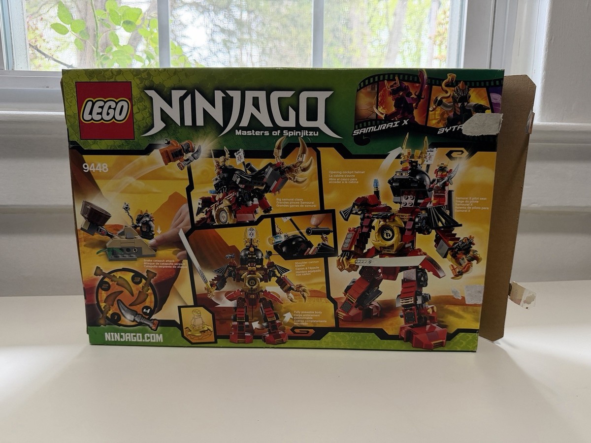 100zz va 3本セット LEGO Ninjago Samurai Mech 9448 Complete Pieces Box Samurai X Bytar