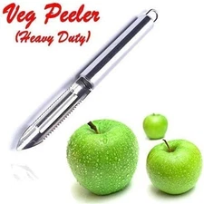 Stainless Steel Vegetable Peeler For Peeling Fruits & Vegetables-Pack Of 1 (8"L)