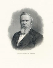 Portrait, Rutherford B. Hayes, US President 1877-1881, Bureau Print, SCCS PV-19