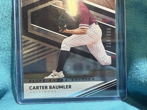 Carter Baumler 2020 Elite Extra Edition Base Card #140 Serial #216/999 - 第 5/10 張圖片
