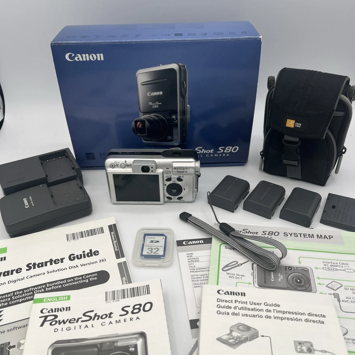 Canon PowerShot S80 Digital Cameras 8-9.9 MP Maximum Resolution