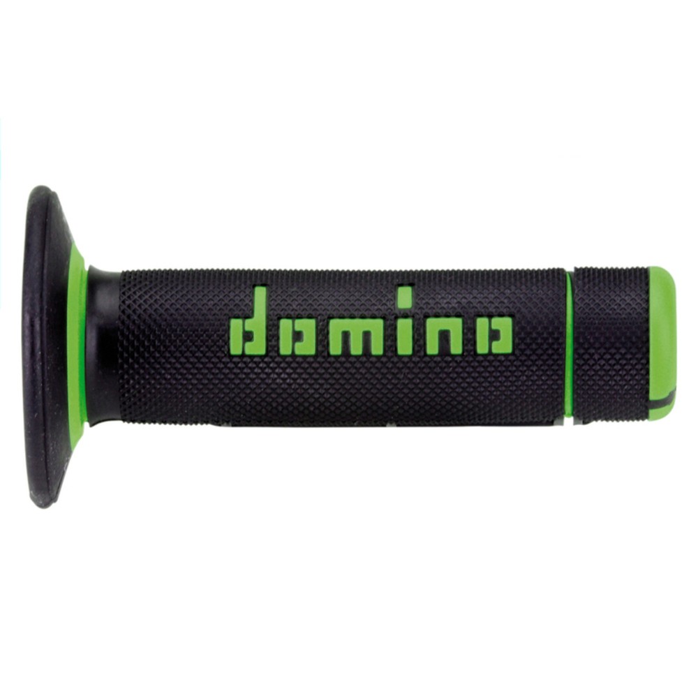 Domino Off Road Black/Green Grips A02041C4440 For Motorcycle Parts