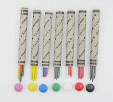 7 Full Tubes of 4 Leads - Worther or Lamy 3.15mm Pencil Leads In 6 Colors - New