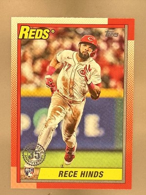 2025 Topps Series 1 - 1990 Topps Baseball Rece Hinds #T90-56 The Real One /90