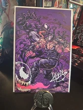 Kickstradomis Art Book SDCC - Bane VS Venom - 25 of 35 - SIGNED & Remarked