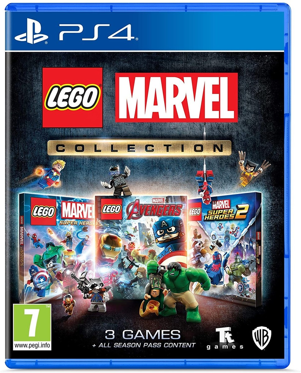 Lego Marvel Collection Triple Pack Avengers Super Heroes 1+2 PS4 Game