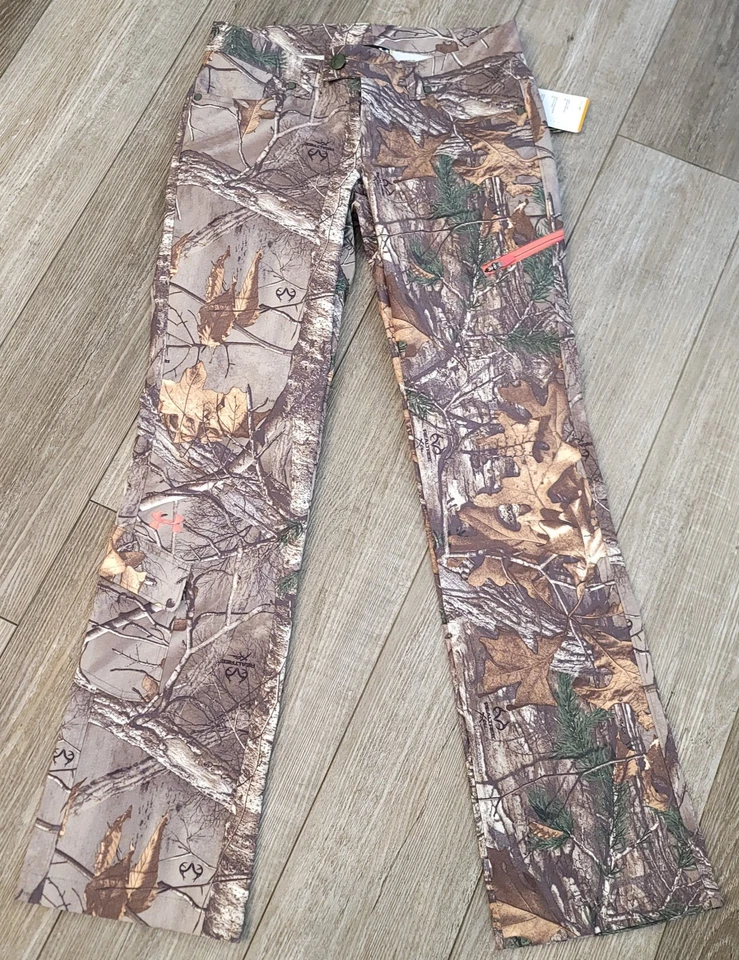 NEW UNDER ARMOUR Womens All Season Gear REALTREE Hunting Pant Scent Control Sz 4 - Image 2 of 4