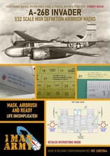 1ManArmy 1/32 A-26B Invader for Hobby Boss Airbrush Paint Mask