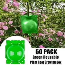 50Pack Green Plant Root Growing Graft Ball Plant High Pressure Propagation Boxes