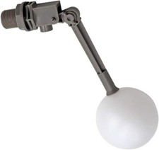 Adjustable 3/4 Inch Water Float Valve Grey Ball Valve Tank Livestock Waterer