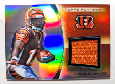 2012 Topps Platinum - Rookie Jersey #PRR-MS Mohamed Sanu (RC, MEM)