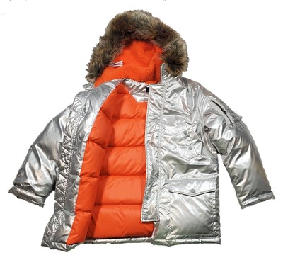 boys orange puffer jacket