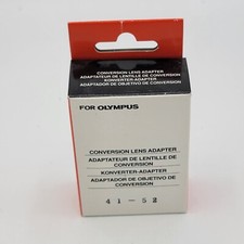 Olympus 41-52 Camedia Conversion Lens Adapter For Digital Camera Japan NOS