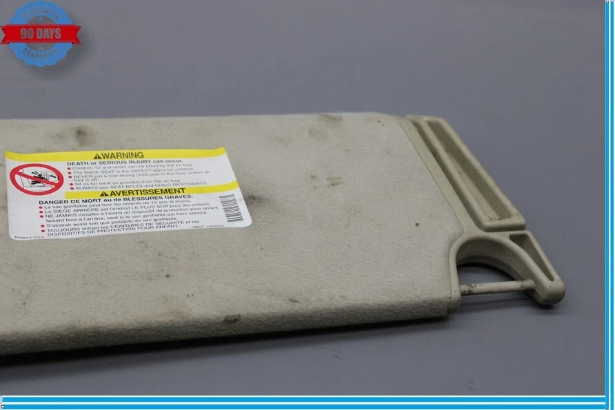 03-07 HUMMER H2 Parasol delantero izquierdo lado del conductor con espejo de tocador OEM Foto 2 de 4