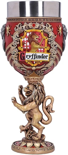 Nemesis Now Harry Potter Gryffindor Hogwarts House Collectible Goblet, Red Gold,
