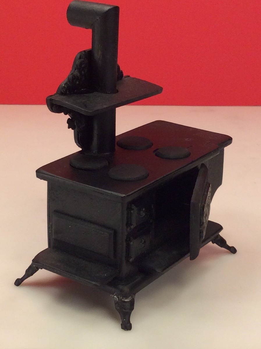 Vintage Wood Stove Acme King Dollhouse Miniature | eBay