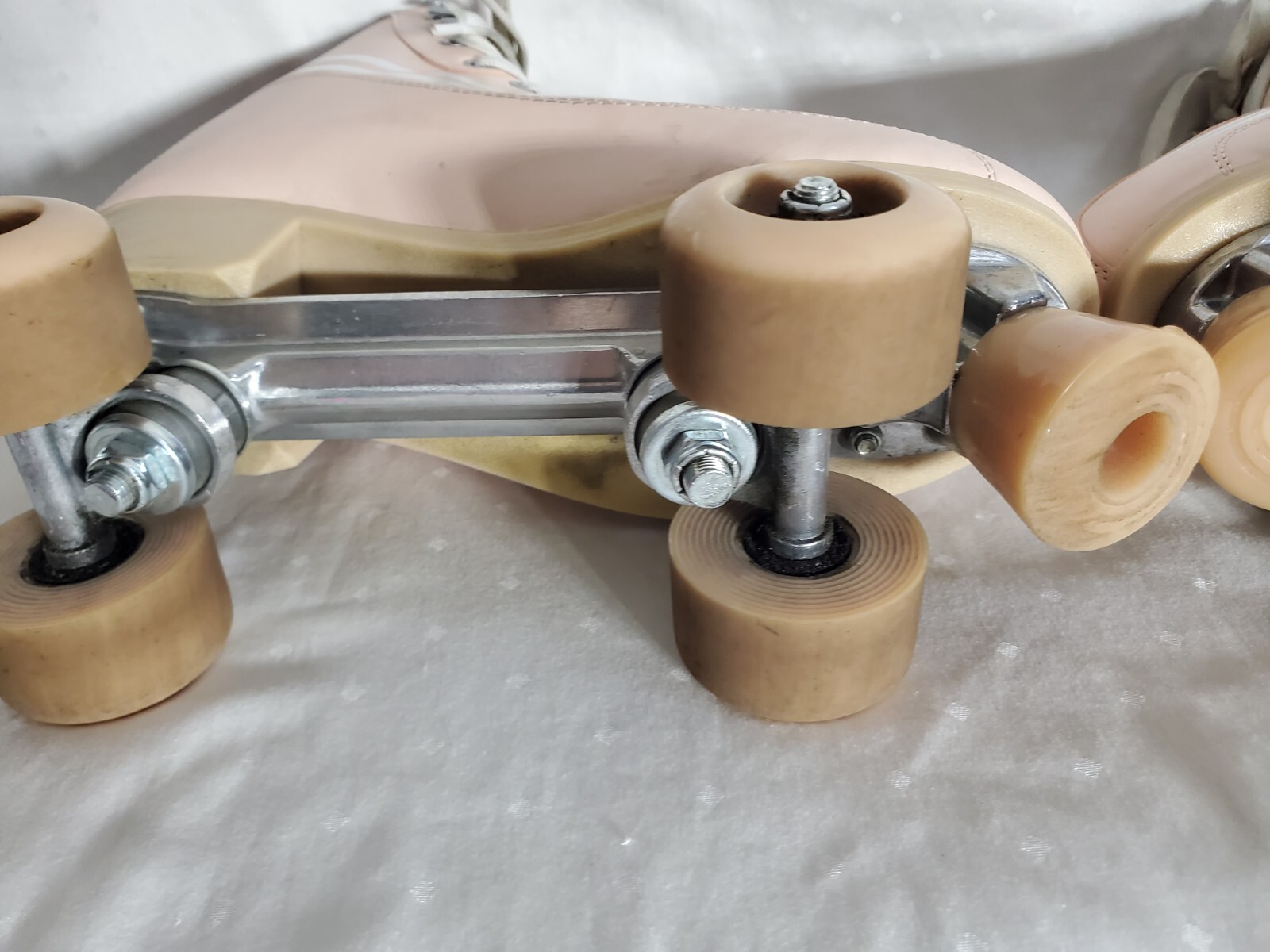 Altar'd State Women's Striped Roller Skates Light Pink Retro Derby Size