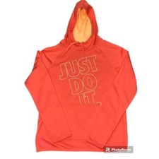Nike Womens Just Do It Orange Hoodie XS Like New