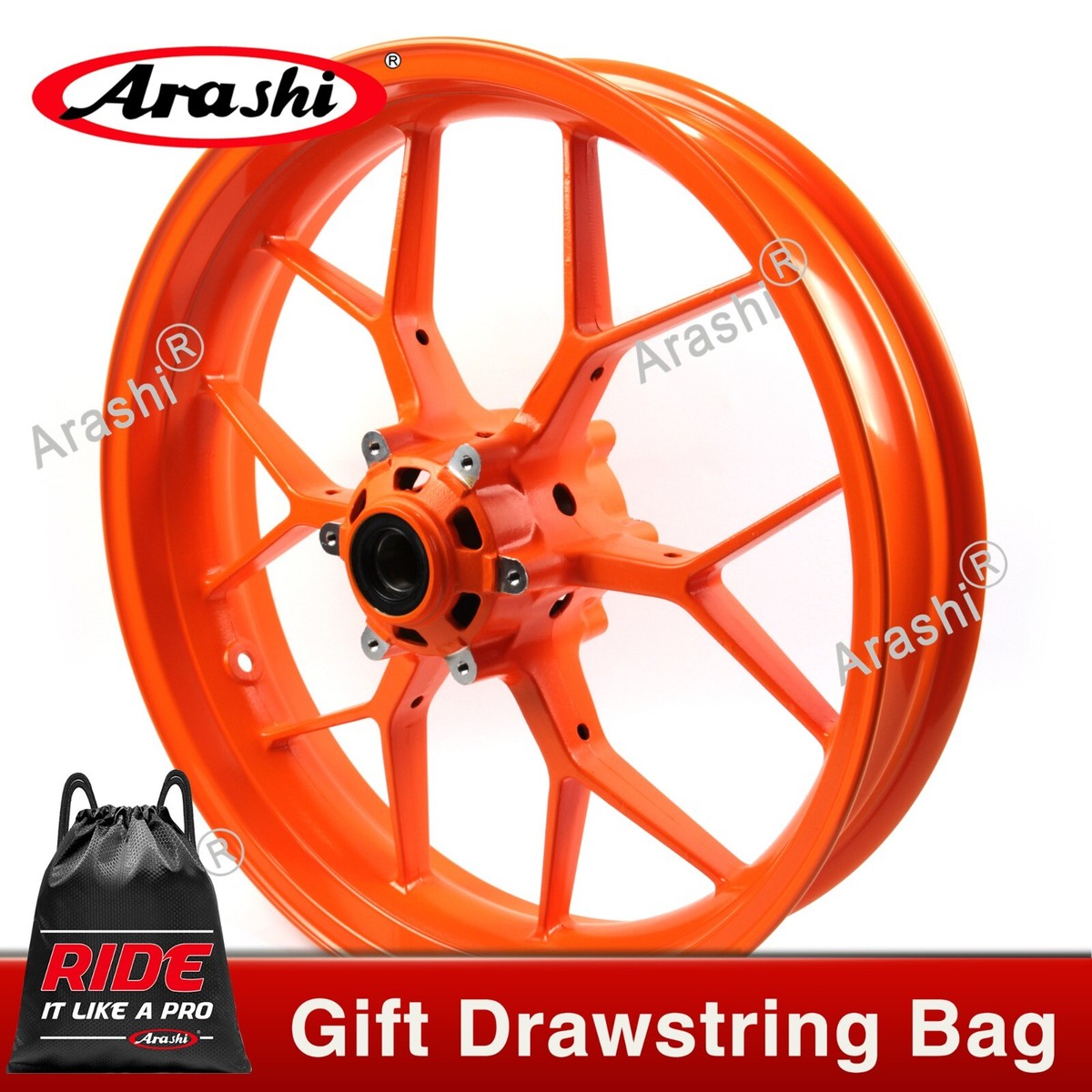 Repsol Orange Front Wheel Rim For Honda CBR 600 RR 2007-2022