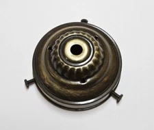 3 1/4" FITTER STEEL ANTIQUE BRASS FINISH FIXTURE SHADE HOLDER 3 SET SCREWS 13AJB