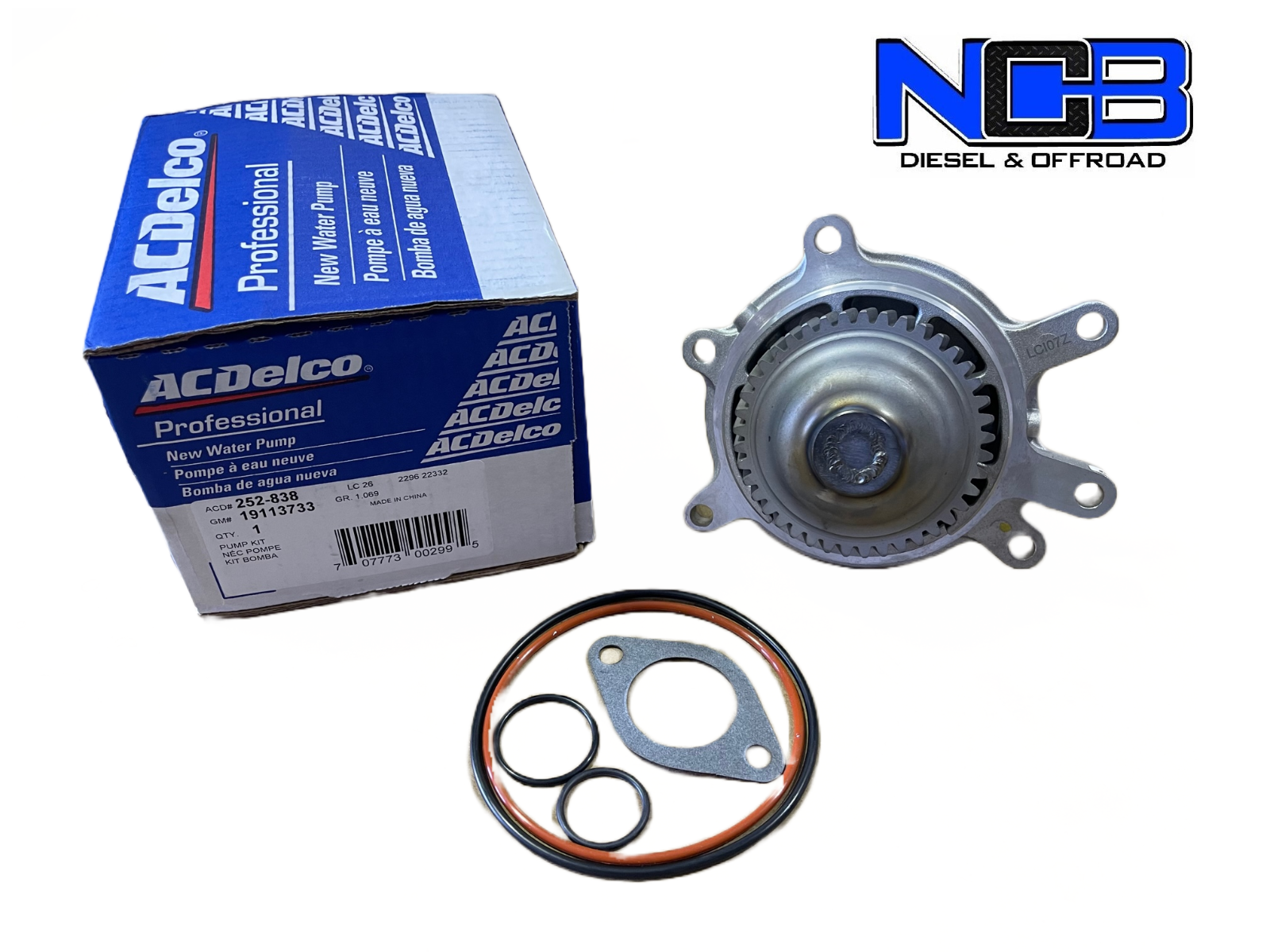 WELDED Water Pump for 20012005 LB7 LLY 6.6l Duramax Chevy GMC AC DELCO