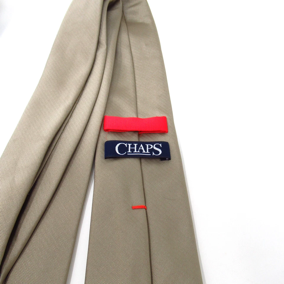 Lote de 2 corbatas para hombre color tostado liso y púrpura joven patrón de micro puntos Foto 4 de 4