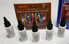 Keda Dye Offered In 5 Color Alcohol Dye Liquid Kit - Vibrant Wood or Leather Dye