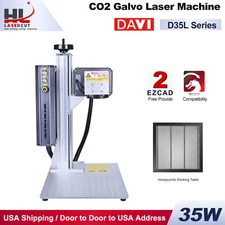 HL Laser DAVI 35W CO2 Galvo Laser Marking Machine Laser Marker Engraver Ornament