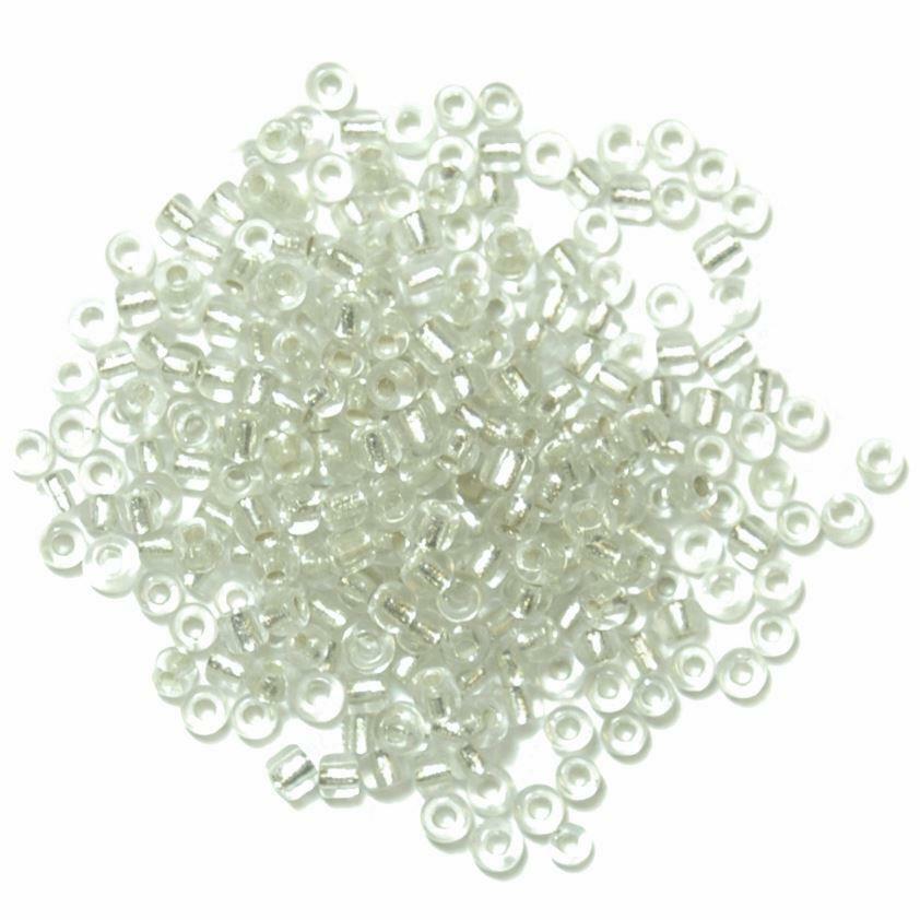Seed Beads Silver  8g