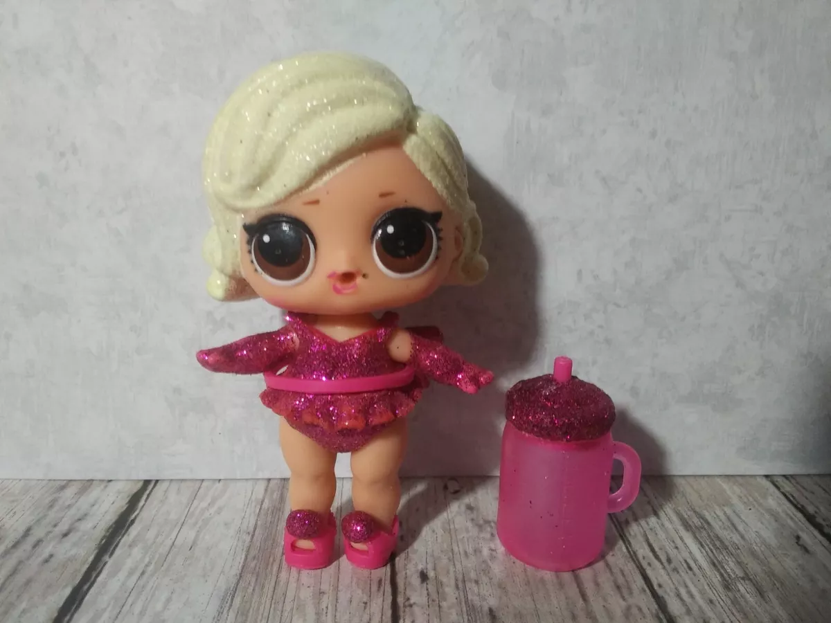 L2 LOL L.O.L. Surprise Doll Glamour Queen Blonde Hair Brown Eyes Cup Bottle