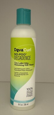 DEVACURL NO-POO DECADENCE ZERO LATHER ULTRA 8 oz  MILK CLEANSER MOISTURE