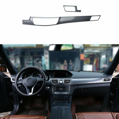 For 2014-2015 Benz E-Class ABS Carbon Fiber Middle Console Dashboard Panel Trim