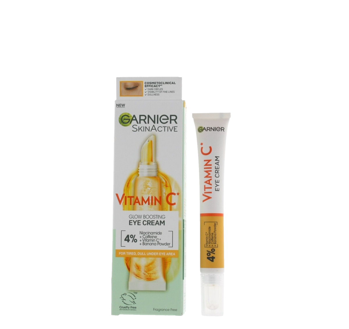 Garnier Skin Active Augen-Booster – Gegen Augenringe & Müdigkeit, Mit Niacinamid