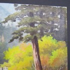 old oil Painting Impressionist covered Bridge River Creek landscape signed — photo 6