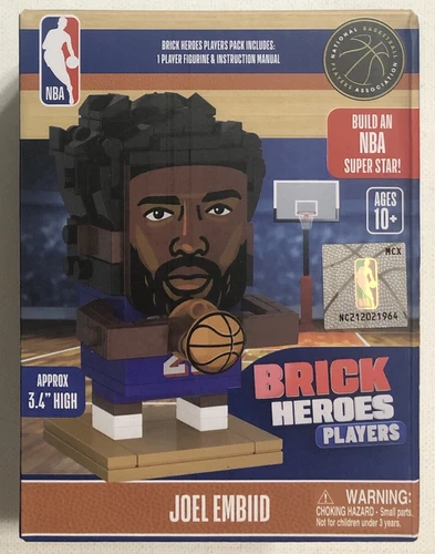 New NBA Basketball Brick Heroes Joel Embiid Player Figure *MIB* 76ers