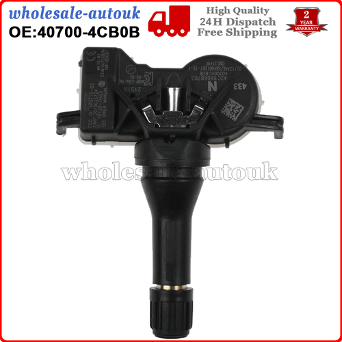 Tyre Pressure Sensor for Nissan Micra V Qashqai X-Trail Renault Megane IV Kadjar - Picture 8 of 8