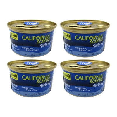 New Port New Car Scent by California Scents   Eco-Friendly, Spillproof (4 Pack)