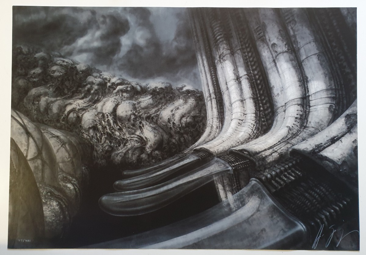 HR Giger Alien Romulus Erotomechanics IV Silkscreen 1980 very rare