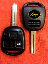 (Blade Cut) REMOTE FOB KEY/S for 1998 - 2004 LEXUS w/4C CHIP, LOGO, & DIY INSTR