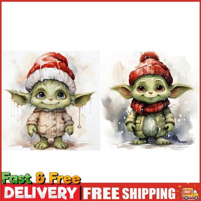 5D Zum Selbermachen Vollrunder Bohrer Diamond Painting Little Yoda Kit Heimdekoration