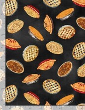 Happy Harvest Apple Pumpkin Pie Fabric Cotton Timeless Treasures CD1425 Yard