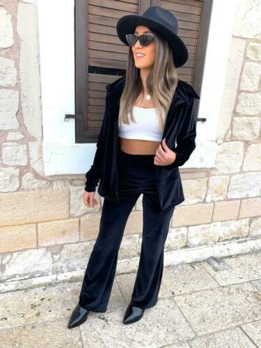 Ropa de tamaño regular Handmade Terciopelo para mujeres