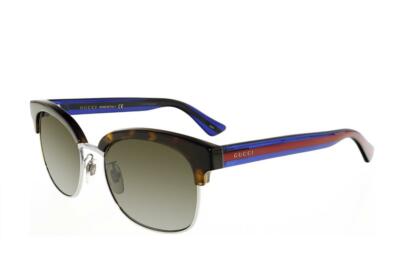 Gucci GG0056S 004 Havana & Blue Sunglasses Gafas de Sol oculos de sol Gray Lens